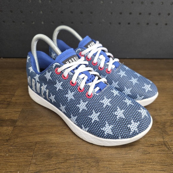 NOBULL Shoes - NOBULL Shoes Mens 5 Womens 6.5 Blue Flag Stars American Crossfit Gym